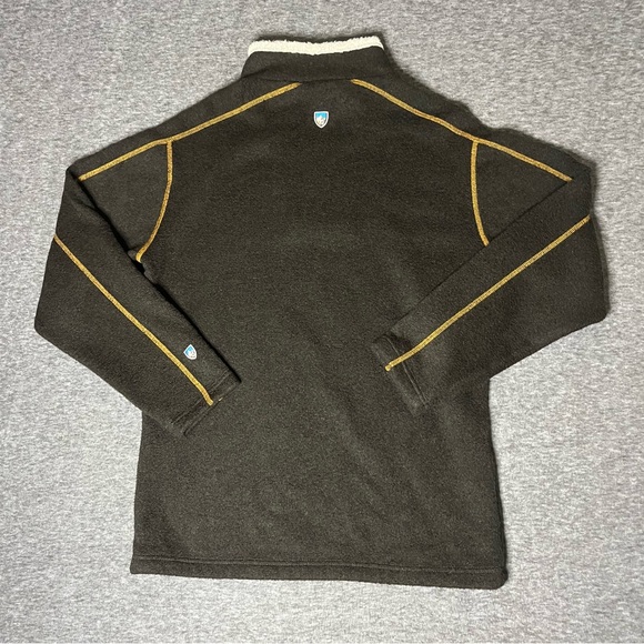 Kuhl Sweater Jacket Mens M Brown 1/4 Zip Alpaca Fleece Pullover Hike Outdoors - Picture 10 of 10